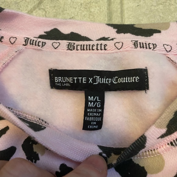 BRAND NEW . S/m and m/l juicy couture x brunette crew neck sweater - Picture 3 of 8